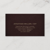 Carte De Visite Logo initial de luxe professionnel (Dos)