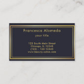 CARTE DE VISITE LOGO INITIAL DE WREATH LAUREL D'OR (Dos)