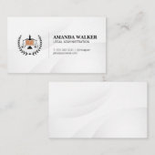 Carte De Visite Logo juridique | judiciaire | Avocat (Devant / Derrière)