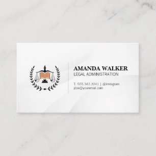 Carte De Visite Logo juridique judiciaire Avocat