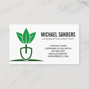 Carte De Visite Logo Landscaper   Jardinage