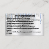 Carte De Visite Logo Lashes Micorblade Aftercare Blue Drift Code Q (Dos)