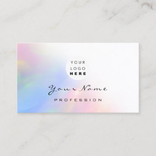 Carte De Visite Logo Les cheveux maquillés Eyelash clouent l'holo