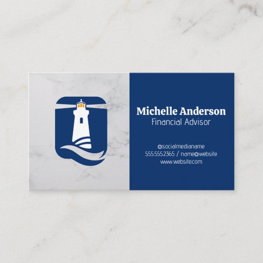 Carte De Visite Logo Light House | Entreprise (Devant)