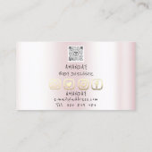 Carte De Visite Logo Logo des médias sociaux Code QR Busine hologr (Dos)