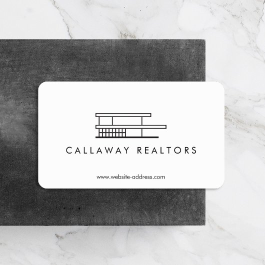 Carte De Visite Logo Logo Immobilier moderne unique