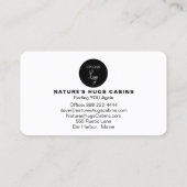 Carte De Visite *~* Logo Logo Lodge Location de Cabine QR AP49 (Dos)