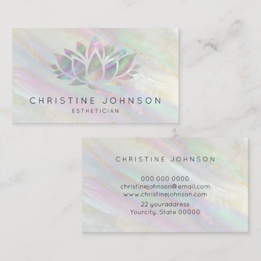 Carte De Visite logo lotus (Devant / Derrière)