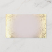 Carte De Visite logo lotus en feuille d'or faux merci (Dos)