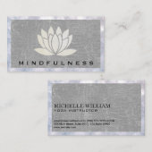 Carte De Visite Logo Lotus Flower | Boke (Devant / Derrière)