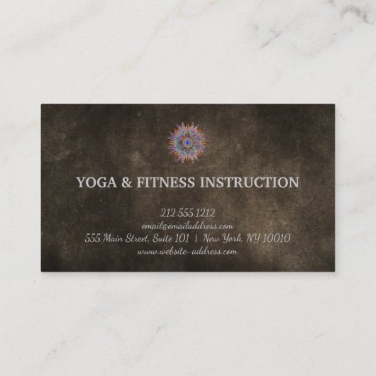 Carte De Visite Logo Lotus Flower Logo Yoga Carré voiture d'affair (Dos)