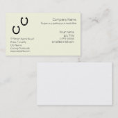 Carte De Visite Logo Lucky Horseshoe pour les fermes / fournisseur (Devant / Derrière)