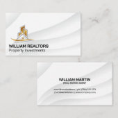 Carte De Visite Logo Lux Immobilier Moderne (Devant / Derrière)