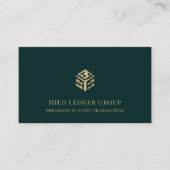 Carte De Visite Logo Luxe Moderne Simple (Devant)