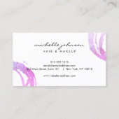 Carte De Visite Logo Luxe Pink Cercle Designer (Dos)