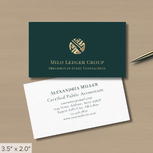 Carte De Visite Logo Luxueux Simple Élégant