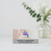 Carte De Visite Logo main de guérison | Séance de massage (Debout devant)
