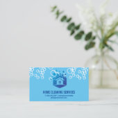 Carte De Visite Logo Maison | Bulles de Savon (Debout devant)