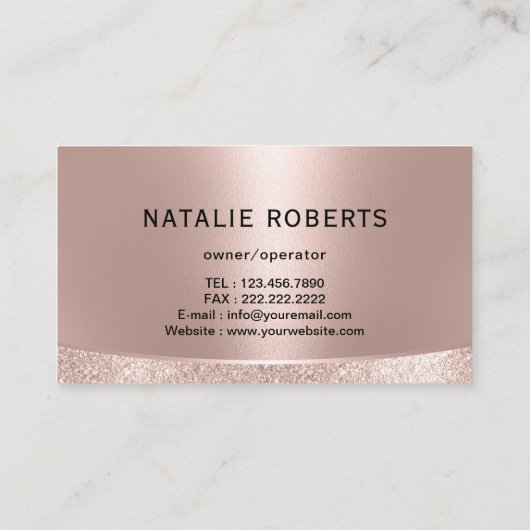 Carte De Visite Logo Maison Service de nettoyage à domicile Rose G (Dos)