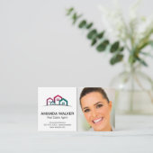 Carte De Visite Logo Maisons | Image du réviseur (Debout devant)