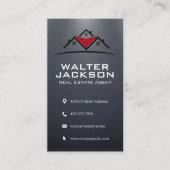 Carte De Visite Logo Maisons | Immobilier (Devant)