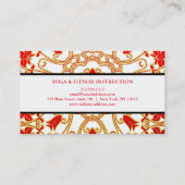 CARTE DE VISITE LOGO MANDALA PERSONNALISÉ ENTREPRISE DE PROFESSEUR (Dos)