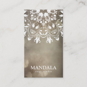 CARTE DE VISITE LOGO MANDALA PERSONNALISÉ POUR PROFESSEUR DE YOGA