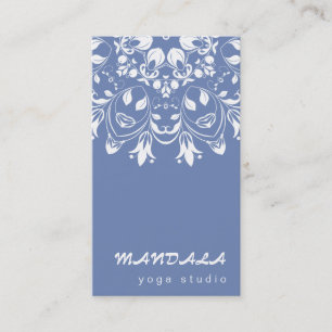 CARTE DE VISITE LOGO MANDALA PERSONNALISÉ POUR PROFESSEUR DE YOGA