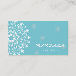 CARTE DE VISITE LOGO MANDALA PERSONNALISÉ POUR PROFESSEUR DE YOGA