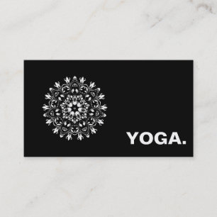 CARTE DE VISITE LOGO MANDALA PERSONNALISÉ PROFESSEUR DE YOGA