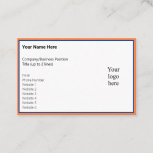 Carte De Visite Logo Mango et Deep Blue Online Biz