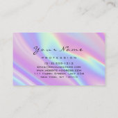 Carte De Visite Logo Maquillage Artiste Coiffure ongles Abstraits (Dos)