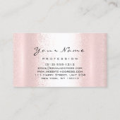 Carte De Visite Logo Maquillage Artiste Lèvres professionnelles Ba (Dos)