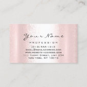 Carte De Visite Logo Maquillage Artiste Lèvres professionnelles Ba (Dos)