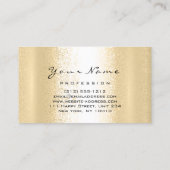 Carte De Visite Logo maquillage Artiste ongles cheveux professionn (Dos)