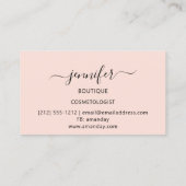 Carte De Visite Logo maquillage Boutique Lash Studio Brow Parties (Dos)