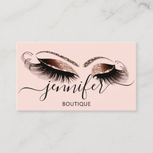 Carte De Visite Logo maquillage Boutique Lash Studio Brow Parties 