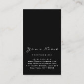 Carte De Visite Logo maquillage Manucure Rose des ongles rouges No (Dos)