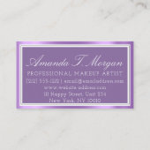 Carte De Visite Logo Mariage Événement Planificateur Production Pu (Dos)