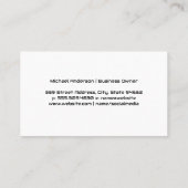 Carte De Visite Logo Martini | Bar Lounge (Dos)