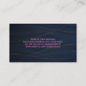 Carte De Visite Logo Martini Shaker | Arrière - plan Abstrait (Dos)