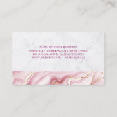 Carte De Visite Logo Martini Shaker | Marbre rose (Dos)