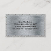 Carte De Visite Logo mécanique | Arrosage et piston (Dos)