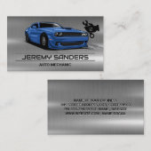 Carte De Visite Logo mécanique | Voiture de course de rue | Auto (Devant / Derrière)