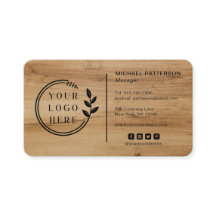 Logo Médias sociaux QR Code Carpentry Wood Modern