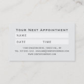 Carte De Visite Logo Médicale, Rendez-vous Dentiste (Dos)