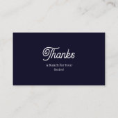 Carte De Visite Logo Merci | Conception d'entreprise moderne (Dos)