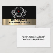 Carte De Visite Logo métallique Auto Performance Racing (Devant / Derrière)