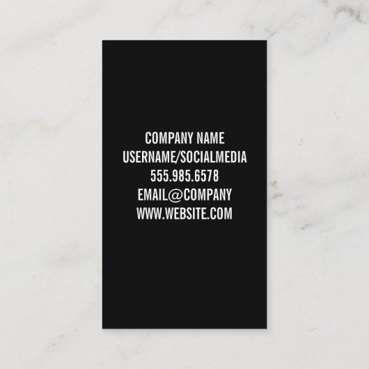 Carte De Visite Logo Mic (Dos)