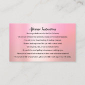 Carte De Visite Logo Micorblade Eyebrow Post-care Rose Crown (Dos)